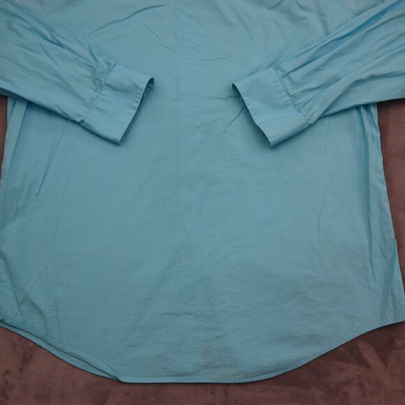 Alfani Shirt Mens L Blue Button Up Long Sleeve Stretch Slim Fit Collared Top - Picture 16 of 16